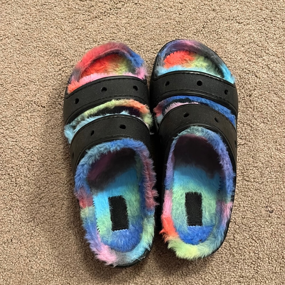 Fur lined crocs